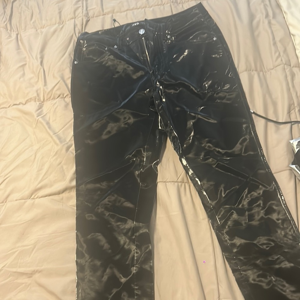 Zara patent leather pants men’s 30